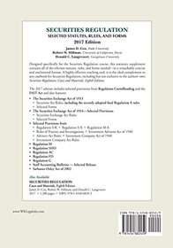 Securities Regulation: Selected Statutes Rules and Forms: 2017 Supplement (Supplements)