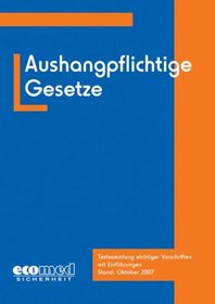 Aushangpflichtige Gesetze