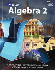 HMH Algebra 2 Texas: Student Edition 2016