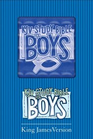 KJV Study Bible for Boys Blue Prism Duravella