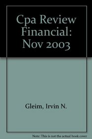 Cpa Review Financial: Nov 2003