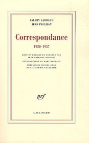 Correspondance 1920-1957