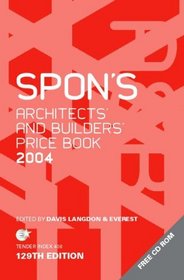 Spon's Architects' and Builders' Price Book 2004 (Spon's Pricebooks)
