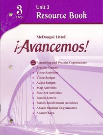 Avancemos! 3 Unit 3 Resource Book