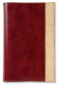 Book and Bible Slipcover Cranberry/Cream Large (Size L  Colour Cranberry/Cream)