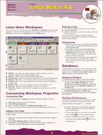 Lotus Notes 4.6 Quick Source Guide