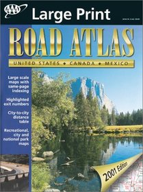 AAA 2001 Large Print Road Atlas