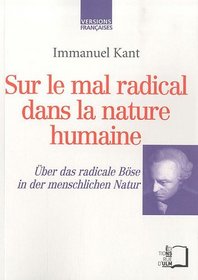 Sur le mal radical dans la nature humaine