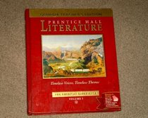 Georgia Teacher's Edition Prentice Hall Literature Volume I The American Experience