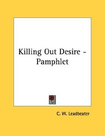 Killing Out Desire - Pamphlet