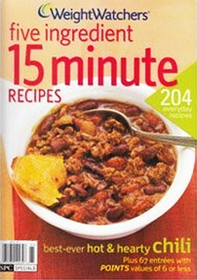 Weight Watchers 5 Ingredient 15 Minute Cookbook