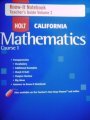 Course 1 Know-It Notebook Teacher's Guide Volume 2 (HOLT CALIFORNIA Mathematics)