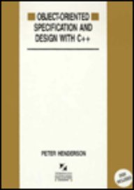 Object-Oriented Specification and Design With C++/Book and Disk (The Mcgraw-Hill International Series in Software Engineering)