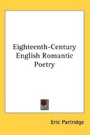 Eighteenth-Century English Romantic Poetry