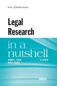 Legal Research in a Nutshell (Nutshell Series)