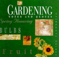 Gardening: Notes and Quotes (Record Book)
