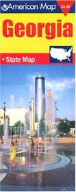 American Map Travel Vision Georgia State Map (Travel Vision)