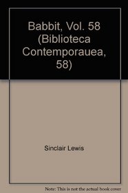 Babbit, Vol. 58 (Biblioteca Contemporauea, 58)