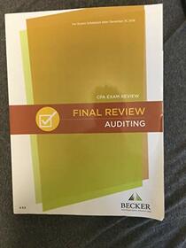 CPA Exam Review: Final Review - Auditing