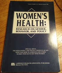 Behav & Social Wh V2#1/2 Op (Women's Health: Research on Gender, Behavior, and Policy)