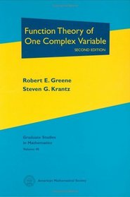 Function Theory of One Complex Variable (Graduate Studies in Mathematics, 40) (Graduate Studies in Mathematics, 40)