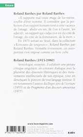 Roland Barthes Par Roland Barthes