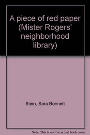 A piece of red paper (Mister Rogers' neighborhood library)