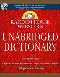 Random House Webster's Unabridged Dictionary Book  CD-ROM Set