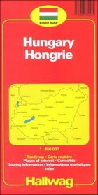 Rand McNally Hallwag International Hungary/Hongrie/Ungarn Magyarorszag Road Map