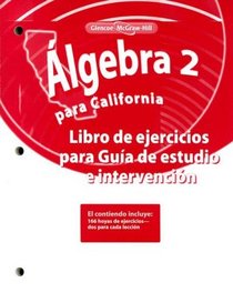 Algebra 2, Spanish Study Guide and Intervention Workbook