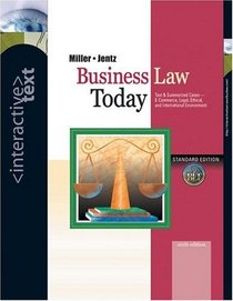 Interactive Text, Business Law Today with Access Certificate and InfoTrac College Edition