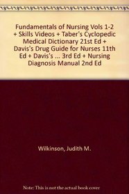 Fundamentals of Nursing Vols 1-2 + Skills Videos + Taber's Cyclopedic Medical Dictionary 21st Ed + Davis's Drug Guide for Nurses 11th Ed + Davis's Comprehensive ... ... 3rd Ed + Nursing Diagnosis Manual 2nd Ed