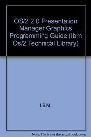 Os/2 2.0 Presentation Manager Graphics Programming Guide (Ibm Os/2 Technical Library)