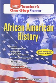 Holt African American History Teacher's One Stop Planner