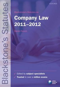 Blackstone's Statutes on Company Law 2011-2012