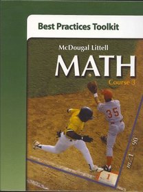 Mcdougal Littell Math Course 3 [Best Practices Toolkit ]