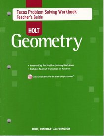 Geometry Problem Solving Workbook Teacher's Guide