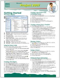 Microsoft Project 2007 Quick Source Guide