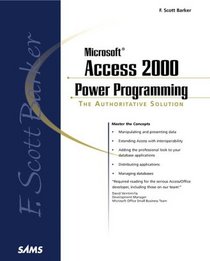 F. Scott Barker's Microsoft Access 2000 Power Programming