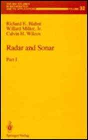 Radar and Sonar: Part I (The IMA Volumes in Mathematics and its Applications) (Vol 32)