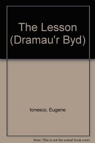 The Lesson (Dramau'r Byd) (Welsh Edition)