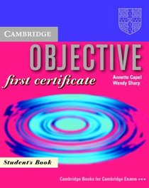 Objective:  First Certificate Student's book