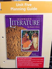 Glencoe Literature Unit Five Planning Guide World Literature