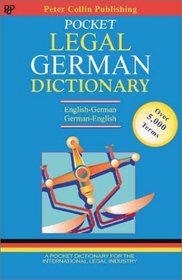Pocket Legal German Dictionary