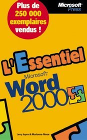 L'Essentiel Microsoft Word 2000