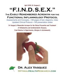 F.I.N.D. S.E.X. The Easily Remembered Acronym for the Functional Inflammology Pr: Dr Vasquez's Memorable Acronym for the Clinical Prevention and ... to Hypertension, Allergies to Autoimmunity
