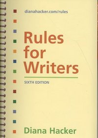 Rules for Writers with Tabs 6e & Developmental Exercises