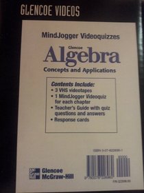 Algebra: Concepts and Applications, Mindjogger Videoquizzes (VHS)