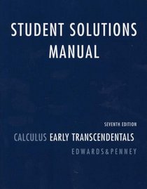 Student Solutions for Calculus, Early Transcendentals