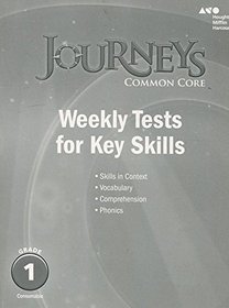 Journeys: Common Core Weekly Assessments Grade 1